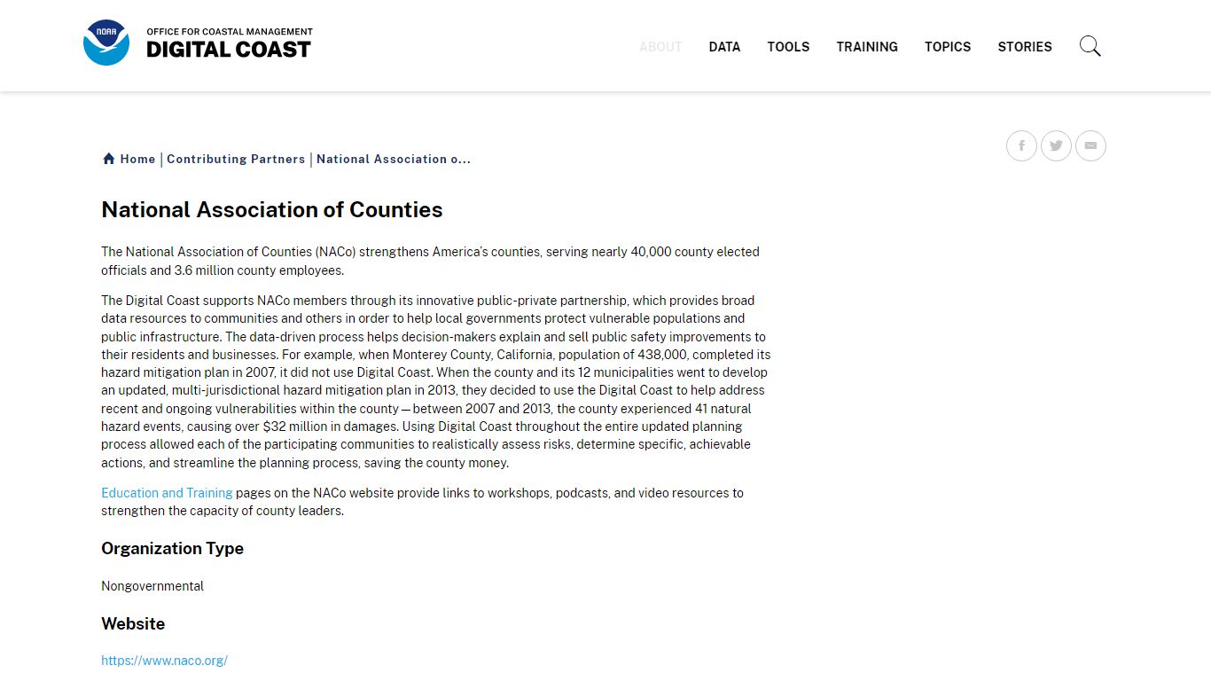 National Association of Counties - coast.noaa.gov